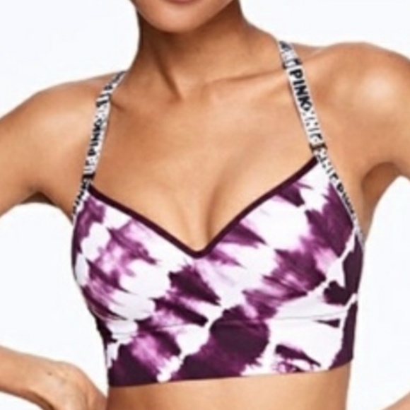 PINK Victoria's Secret Other - - VS Pink purple tie dye sports bra.